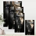 thumbnail image 4 of Designart ' Portrait of A African American Girl with Gold Makeup ' Modern Canvas Wall Art Print, 4 of 4