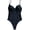 Black, variant on Joernso Women Bikini Color Block Patchwork One-piece Backless High Waist Bikini for Beach