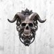 thumbnail image 5 of New resin ornaments, punk American sheep head wall decoration pendants, resin crafts, 5 of 5