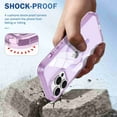 thumbnail image 5 of Dteck Magnetic Designed for iPhone 14 Pro Case, Compatible with MagSafe Built-in Touch Sensitive Anti-Scratch Screen Protector Cover for iPhone 14 Pro,Lightpurple, 5 of 8