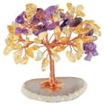 thumbnail image 1 of Amethyst Crystal Tree Natural Reiki Healing Crystal Gemstone Bonsai Money Tree Feng Shui Crystal Tree para la decoración del hogar,Yellow Amethyst,11 Afortunado Sencillez, 1 of 3