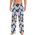 thumbnail image 7 of FORMRS Mens Pajama Pants with Pockets Soft Cotton Sleepwear Lounge Bottoms, Sizes S-2XL, Retro Daisy Pattern, 7 of 7