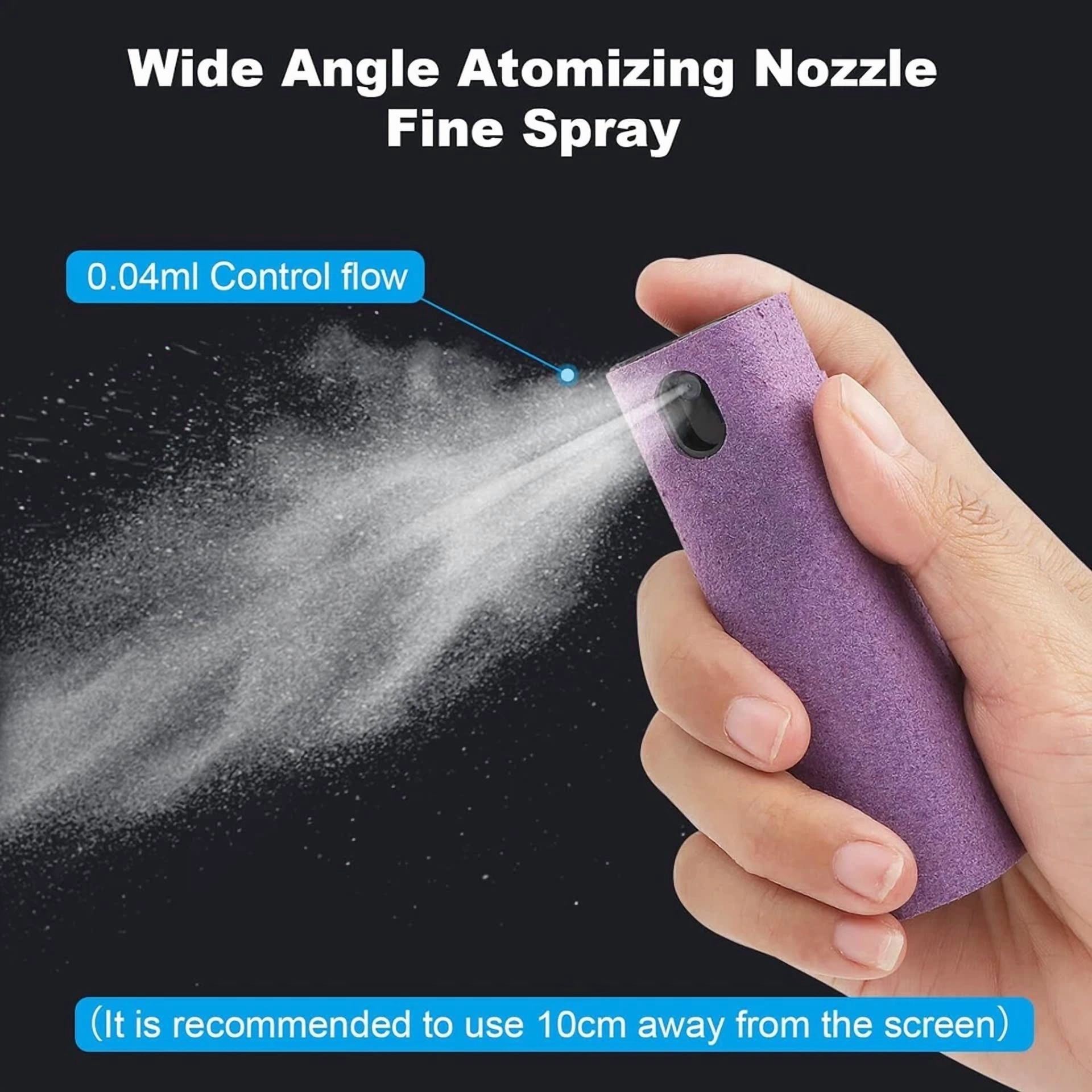 Screen Cleaning Spray With Universal Phone Stand 2 Pack For Tv, Tablet Lcd Phone