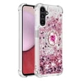 thumbnail image 2 of Funda para Samsung Galaxy A14 5G con Brillo Líquido Flotante, Purpurina, Parachoques y Anillo Giratorio Soporte, 2 of 5