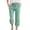 Green, variant on Qiopertar Women's Casual Cropped Pants with Pockets Elastic Waist Loose Straight Leg Plaid Drawstring Trousers Spring Summer Vacation Beach, Hot Pink M