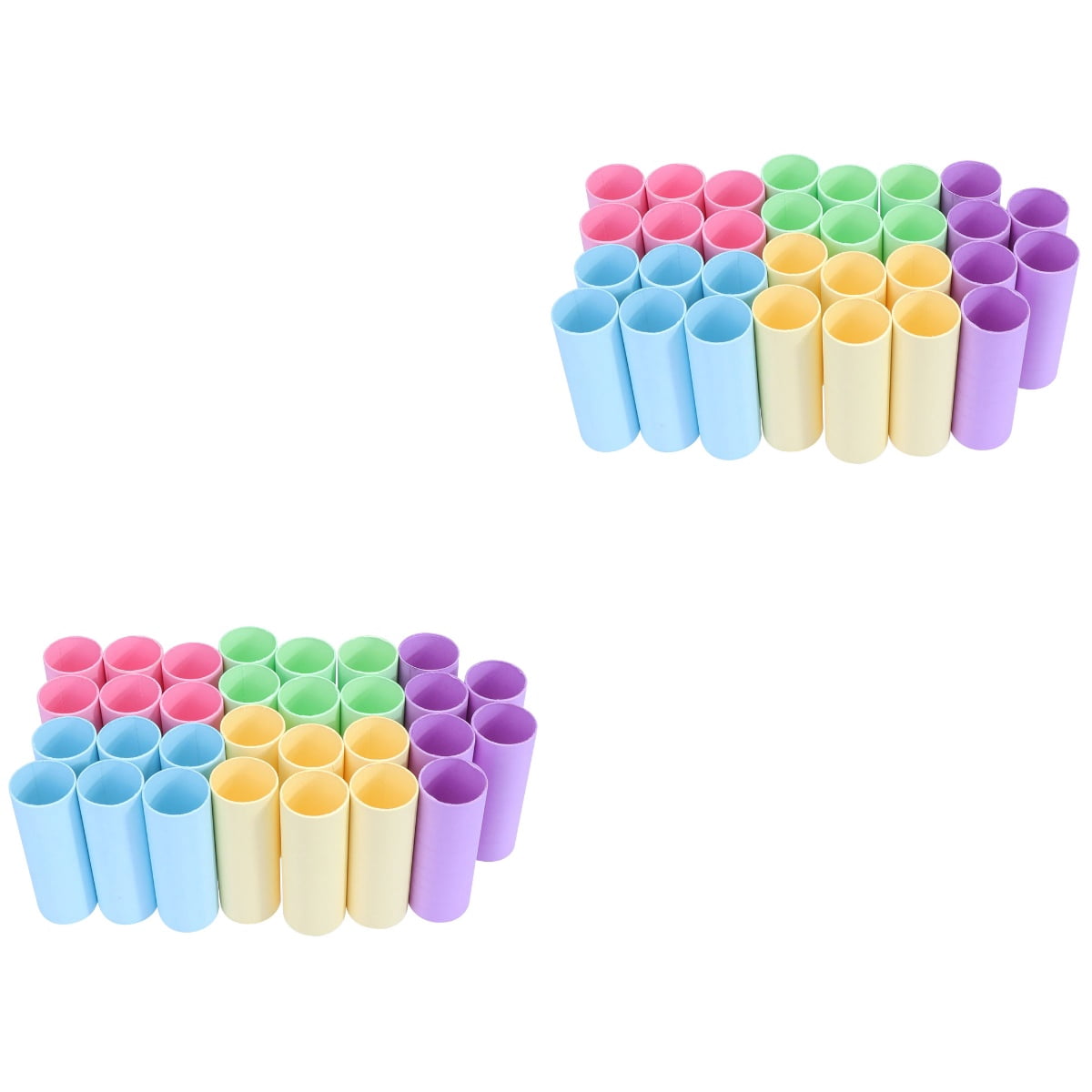 WASHWEPE Kraft Paper Tubes Cylinder Craft Projects Storage 40Pcs 4Cm Diameter