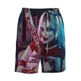thumbnail image 4 of Harley Quinn Mens Swim Trunks Quick Dry Board Shorts With Mesh Lining, Beach Shorts Swimwear Bathing Suits, 4 of 7