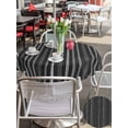 thumbnail image 4 of Outdoor Tablecloth with Umbrella Hole & Zipper, Black Striped Round Tablecloth 60 Inch, Farmhouse Stripes Modern Vintage Patio Table Cover Waterproof Table Cloth for Picnic/Party, 4 of 7