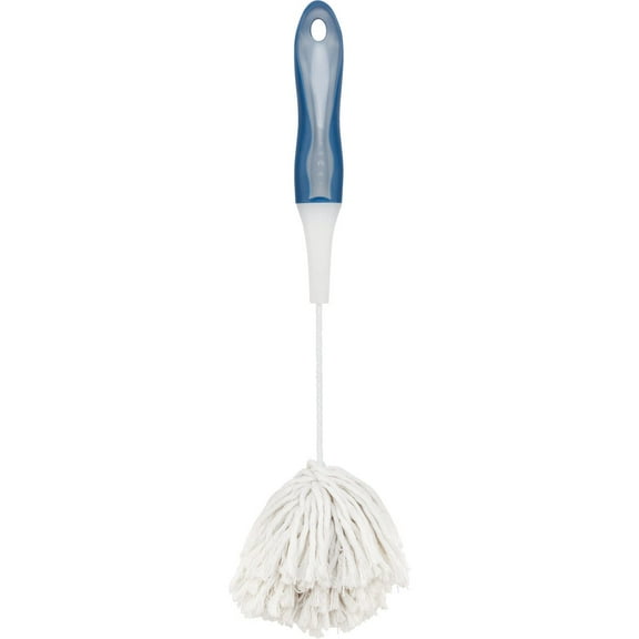 SIM Supply Blue Rubber Handle Dish Mop - Kitchen Dish Mop With Handle - Blue 630482