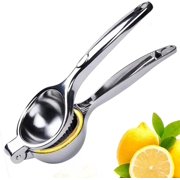 Kitchen Handheld Lemon Squeezer - Heavy Duty Citrus Juicer & Lemon Juicer Hand Press With Curved Handle - Manual Lemon Lime Squeezer & Metal Citrus Squeezer For Extracting Juices