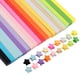 thumbnail image 1 of 4050 piezas de tiras de papel plegables de origami de color sólido con papel de pentagrama de la suerte para manualidades de bricolaje (27 colores), 1 of 6