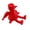 Red, variant on Giaone Detailed Articulated Angel Sculpture Adjustable Limbs For Home Office Decors