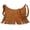Brown, variant on Boho Fringe Purse Crossbody Small  Hobo Bags for Women Vegan Suede Country Purse | Fit Pad mini
