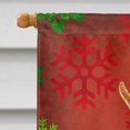 thumbnail image 3 of Carolines Treasures SS4673CHF 28 x 40 Po. Min Pin Flocons de Neige Rouges et Verts Drapeau de Noël en Toile Taille Maison, 3 of 4