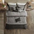 thumbnail image 4 of Home Essence Powell 7 Piece Faux Suede Comforter Set, King, Grey, 4 of 5