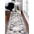 thumbnail image 2 of Bashian S231-CHAR-5X7.6-SE1004 5 ft. 1 in. x 7 ft. 6 in. Sierra Collection Transitional Polpropylene Power Loom Area Rug, Charcoal, 2 of 5
