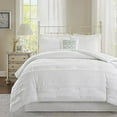 thumbnail image 2 of Madison Park MP10-2527 Celeste 5 Piece Comforter Set, Queen, White, 2 of 3