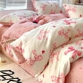 thumbnail image 3 of Jolusere Pink Bowknot Girls Comforter Set Twin Size, 3 Pieces Bows Princess Style Bedding Set for Kids Girls, 3 of 8