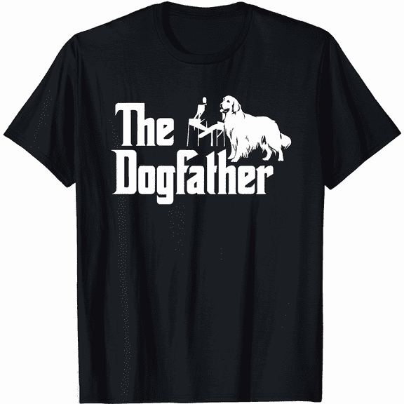 The Dogfather Dachshund T-Shirt Funny Father Dog Lover T-Shirt