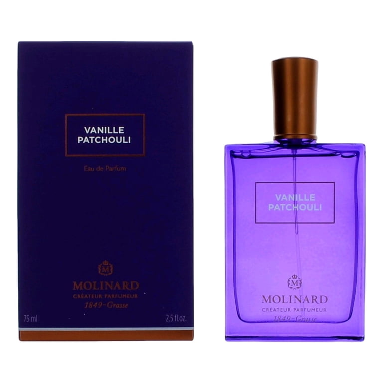 Molinard Vanille Patchouli, 2.5 oz EDP Spray, Vanilla, Patchouli
