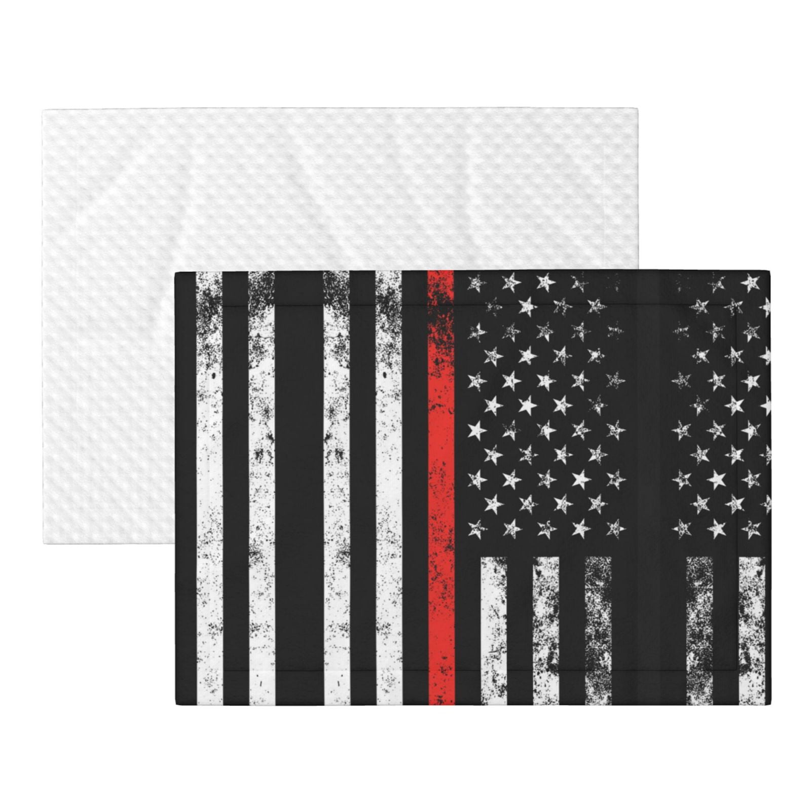Firefighter Firefighting Flag Dog Blanket Soft Warm Flannel Cat Blanket Great Pet Throw for Cats Puppy Small Medium Large Dog