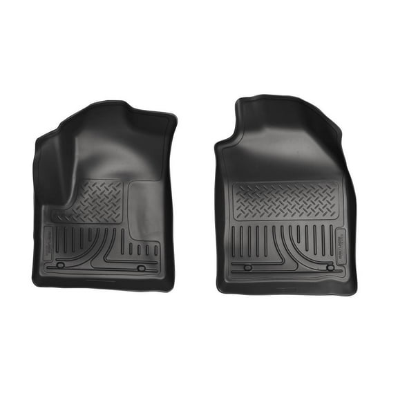 Husky Liners 18751 Weatherbeater Floor Mats Fit 2010-2013 Ford Transit Connect Front Row Liners 2pc Black
