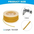 thumbnail image 2 of Uxcell Nylon Thread Twine Beading Cord, 52ft Stretchy Braided Bracelets String Cord for Jewelry Making, Gold Yellow, 2 of 5
