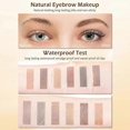 thumbnail image 3 of 3 Colors Eye Brow Powder Long-Lasting Waterproof, Tinted Eyebrow Powder Fill & Sculpt Full Eyebrow for Women,With Mirror, 3 of 5