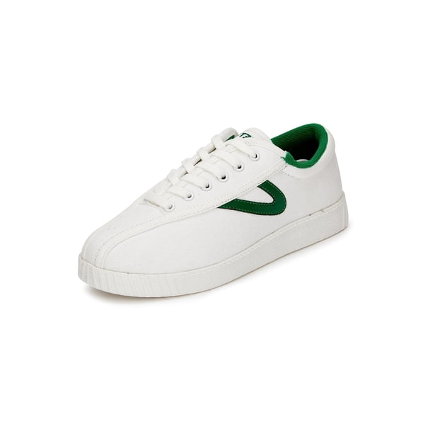 Zapatillas de Lona TRETORN Nyliteplus con Cordones Blancas y Verdes Talle 7 US