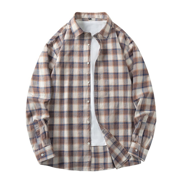 Blusa y camisa de manga larga con cuello vuelto para hombre Blusa de poliéster con solapa y bolsillos con botones de celda Return To The Ancients para hombre