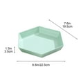 thumbnail image 3 of OEFNTAC Hexagonal Fruit Tray Large Capacity Serving Platter for Living Room Coffee Table Candy Snack Dish 22.5x19.5x3.5cm, 3 of 6