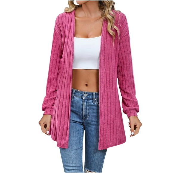 Lolmot Women's Fashionable Loose Fitting Casual Style Cardigan Shawl Top