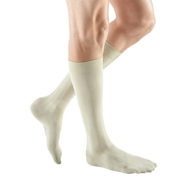 mediven for men classic 15-20 mmHg Calf High Closed Toe Compression Stockings, Tan, VII-Tall
