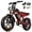 20''-25Ah-Red, variant on TakeMov Electric Bike for Adults, 750W Motor, 60 Miles, 20"x4" Fat Tire Off-Road Ebike, 48V/15Ah, 7-Speed, E Mountain Bike, NFC Unlock, UL2849