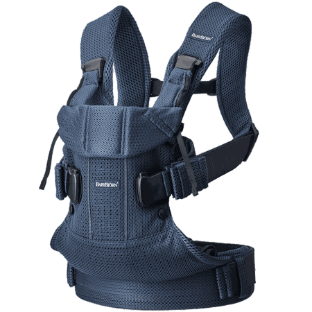 UPC: 0874594001251 | BabyBjorn Baby Carrier One Air 3D Mesh Navy blue
