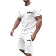 thumbnail image 2 of Los Angeles Graphic Short Sets for Men Short Sleeve Crewneck T Shirt and Shorts 2 Piece Matching Set Mens Summer Outfits, 2 of 6