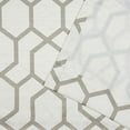 thumbnail image 4 of Nicole Miller Hexa Geometric Print Hidden Tab/Rod Pocket Top Light Filtering Curtain Panel Pair, 54"x108", Natural, 4 of 7