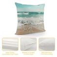 thumbnail image 4 of Fenyluxe Waves Beach Pillow Covers for Couch Sofa Indoor Outdoor Aesthetic Decorative Summer Pillow Case 1PC 22x22in, 4 of 5