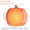 thumbnail image 3 of 25 Count Pumpkin Shaped Paper Plates 9 Inch Large Disposable Halloween Party Supplies Seasonal Dinner PlatesforMeals Snacks And Desserts Bulk Holiday Themed TablewareforFestive Gatherings, 3 of 8