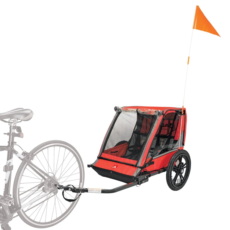 ⭐【未使用】トレイルゲーター 自転車牽引バー 赤 ✨子供用12〜20インチ対応 Free Shipping! Allen Sports Hi-Viz 2-Child Bicycle Trailer, Model