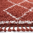 thumbnail image 4 of SAFAVIEH Pro Lux Akilah Aztec Fringe Shag Area Rug, Rust/Cream, 8' x 10', 4 of 10