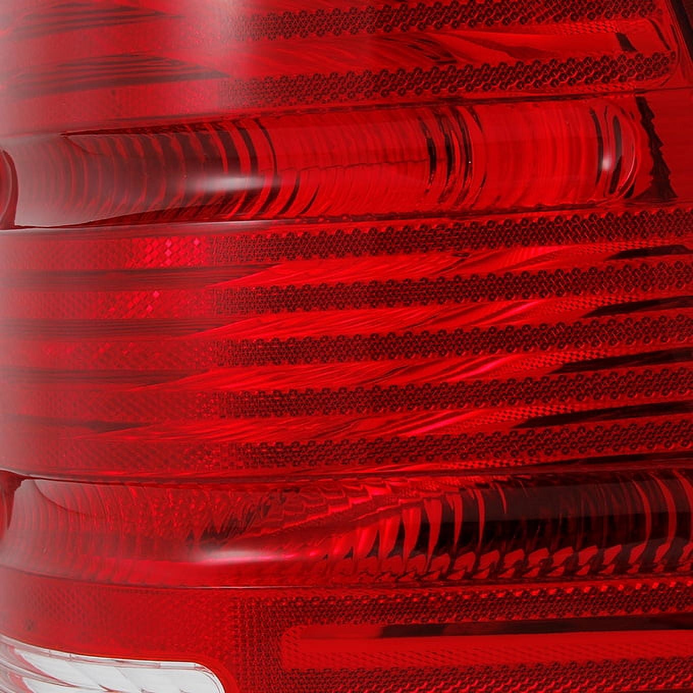 AKKON - For Ford Explorer SUV Red Clear Lens Rear Tail Light Taillamps Brake Lamps Replacement Pair Left + Right