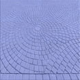 thumbnail image 1 of Ahgly Company Machine Washable Indoor Square Transitional Jeans Blue Area Rugs, 5' Square, 1 of 7
