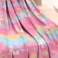 thumbnail image 3 of Pink Tie Dye Pattern Blanket,Comfortable Soft Flannel Throw Blanket,All Season,Warm Lightweight Blankets for Sofa Bed Couch Living Room Chair,30"x40", 3 of 4