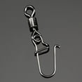 thumbnail image 2 of 50PCS 2# / 4# / 6# / 8# Fishing Rolling Swivel Connector with Snap Fish Hook Lure Connector Terminal Tackle, 2 of 7