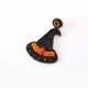 thumbnail image 2 of 1 Pair Halloween Beaded Earrings Lightweight Fashion Ethnic Style Witch Hat Beaded Dangle Earrings for Women, 2 of 3