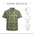 thumbnail image 7 of High Quality Hawaiian Shirts for Men Short Sleeve Aloha Beach Shirt Floral Summer Casual Button Down Shirts Blouses AMJEHU, 7 of 7