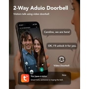 Video Smart Lock with Camera, 6-in-1 Fingerprint Keyless Entry Door Lock for Front Door, App Remote, Auto Locks, Wi-Fi Smart Deadbolt Lock, Easy Install, Black