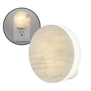 Better Homes & Gardens LED Night Light, Light Sensing, 4 in, Marble Design