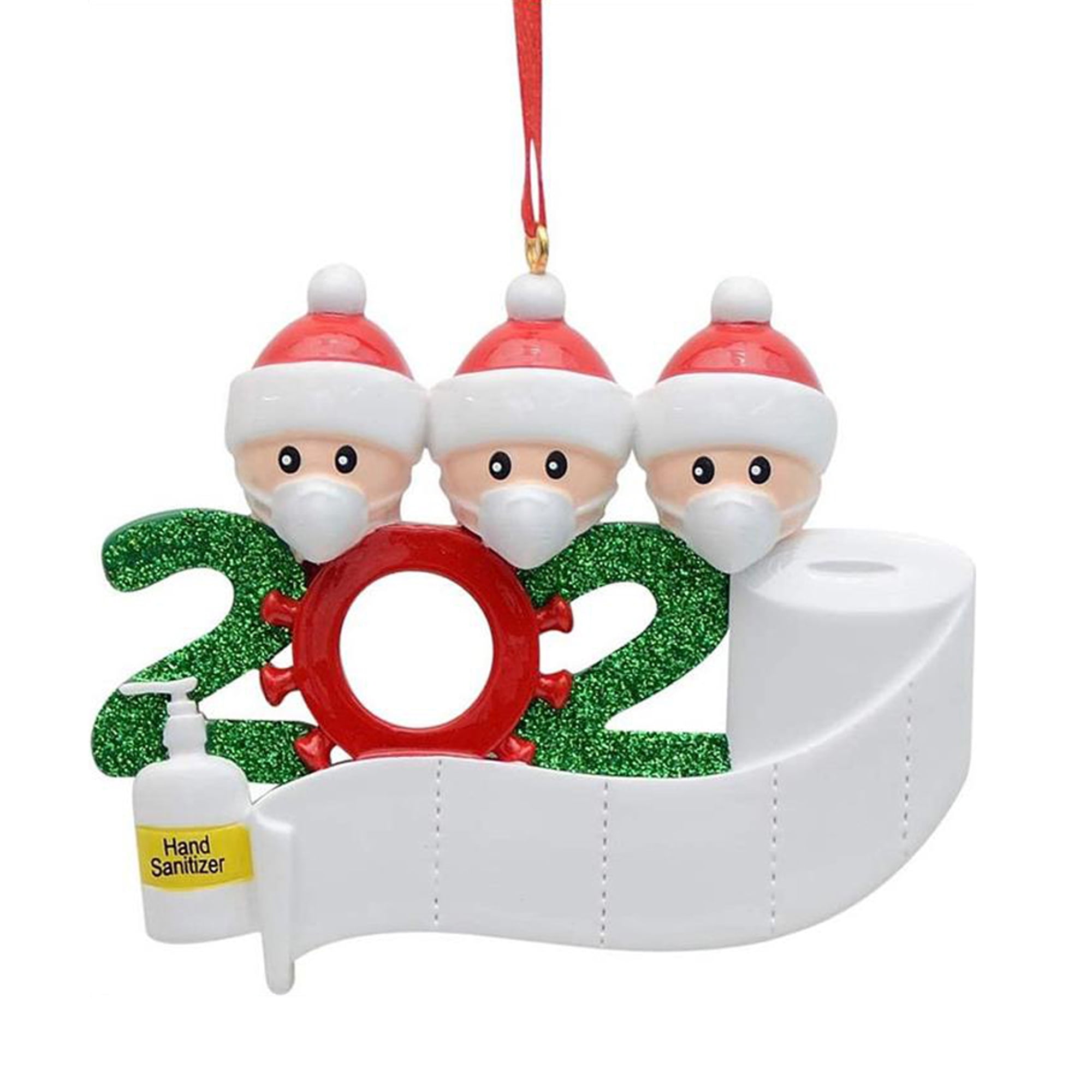 Christmas Tree Ornaments Santa Wear Mask Hanging Decor Creative Party Home Cute